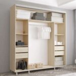 Dulap Aron-S (1.9m - 2.0m) uși glisante din oglindă și PAL - imagine 4