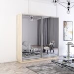 Dulap Fox (1.9m - 2.3m) uși glisante din oglinzi - imagine 3