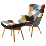 Fotoliu cu suport picioare Waltz Color - imagine 2