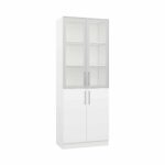 Dulap vitrină cu polițe Practik (80x40x210H cm) — изображение 3