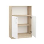 Consolă Practik semi-deschisă cu polițe (80x40x120H cm) - imagine 2