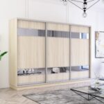 Dulap Fox (2.8m - 3.6m) uși glisante din PAL cu elemente din oglindă — изображение 3
