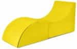 Șezlong transformer Edka Yellow