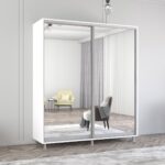 Dulap Aron (2.0m - 2.3m) uși glisante din oglindă cu aplicații