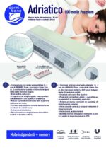 Saltea cu arcuri împachetate Dormibene Adriatico Premium 800 Molle - imagine 4