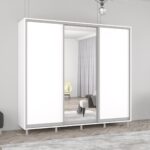 Dulap Aron (2.4m - 2.7m) uși glisante din oglindă și PAL