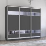 Dulap Fox (2.8m - 3.6m) uși glisante din PAL cu elemente din oglindă — изображение 5
