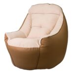 Fotoliu fără ramă BigBoss Beige/Brown