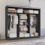 Dulap Fox (2.4m - 2.7m) uși glisante din oglindă și PAL — изображение 6