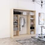 Dulap Fox (1.9m - 2.3m) uși glisante din oglinzi - imagine 4