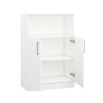 Consolă Practik semi-deschisă cu polițe (80x40x120H cm) - imagine 8