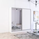 Dulap Fox (1.9m - 2.3m) uși glisante din oglindă și PAL