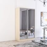 Dulap Fox (1.0m - 1.8m) uși glisante din oglinzi - imagine 3