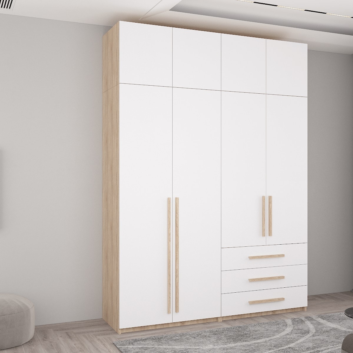 9007f2b0a3d2d4208ea3f97a71c89396-4.jpg Dulap Smart-Home A+A+B+S 180x56x240/250/260H cm - imagine 1