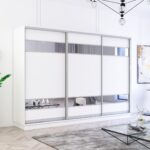 Dulap Fox (2.8m - 3.6m) uși glisante din PAL cu elemente din oglindă
