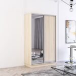 Dulap Fox (1.0m - 1.8m) uși glisante din oglindă și PAL — изображение 5