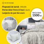 Set Plapumă + Perne + Lenjerie de pat