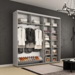 Dulap Compact (1.8-2.3 m.) uși glisante PAL cu ornament grecesc - imagine 3