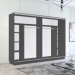 Dulap Fox (2.8m - 3.6m) uși glisante din oglindă și PAL — изображение 6