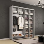 Dulap Compact (1.8-2.3 m.) uși glisante PAL cu ornament grecesc - imagine 2