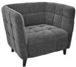 Fotoliu moale DP W310G Dark Grey Velvet