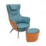 Fotoliu moale DP Verba Blue/Orange - imagine 2