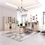 Consolă Practik semi-deschisă cu polițe (80x40x120H cm) - imagine 7