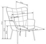 Fotoliu moale Halmar Castel — изображение 3